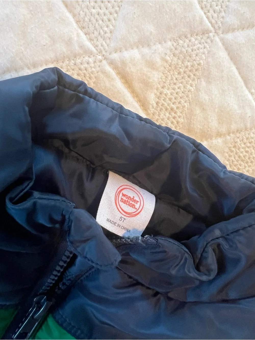 wonder nation sleeveless puffer